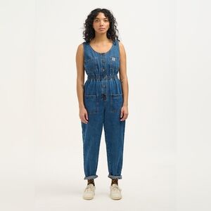 Lucy & Yak Juni Women's Classic Blue Denim Jumpsuit